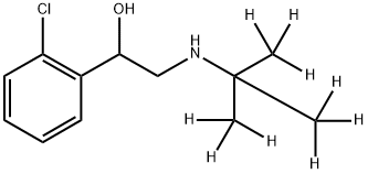 [2H9]-Tulobuterol, racemic mixture 구조식 이미지