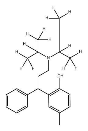 rac-Tolterodine-d14 Tartrate Structure