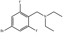 4-Bromo-2,6-diflluoro-N,N-diethyl-benzenemethanamine Structure