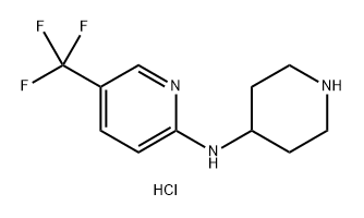 N-(piperidin-4-yl)-5-(trifluoromethyl)pyridin-2-amine hydrochloride Structure