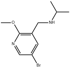 5-Bromo-2-methoxy-N-(1-methylethyl)-3-pyridinemethanamine Structure