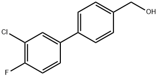 (3'-Chloro-4'-fluoro-[1,1'-biphenyl]-4-yl)methanol 구조식 이미지