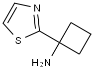 1-Thiazol-2-yl-cyclobutylamine Structure