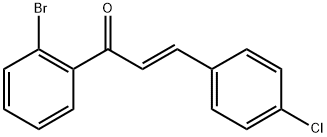 (E)-1-(2-bromophenyl)-3-(4-chlorophenyl)prop-2-en-1-one Structure