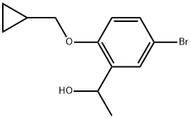 5-Bromo-2-(cyclopropylmethoxy)-α-methylbenzenemethanol Structure