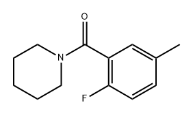 (2-Fluoro-5-methylphenyl)(piperidin-1-yl)methanone Structure