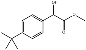 Benzeneacetic acid, 4-(1,1-dimethylethyl)-α-hydroxy-, methyl ester Structure