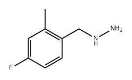 (4-fluoro-2-methylphenyl)methyl]hydrazine 구조식 이미지