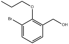 (3-bromo-2-propoxyphenyl)methanol Structure