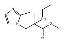 Histidine, N-ethyl-5-dimethyl-, methyl ester Structure