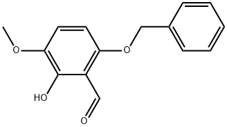 2-Hydroxy-3-methoxy-6-(phenylmethoxy)benzaldehyde Structure