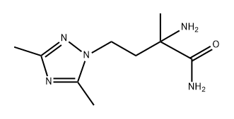 1H-1,2,4-Triazole-1-butanamide, α-amino-α,3,5-trimethyl- Structure