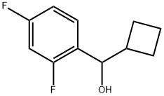 α-Cyclobutyl-2,4-difluorobenzenemethanol Structure