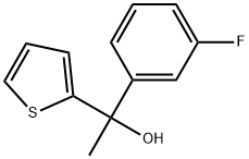 1-(3-fluorophenyl)-1-(thiophen-2-yl)ethanol Structure