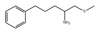 Benzenebutanamine, α-[(methylthio)methyl]- Structure