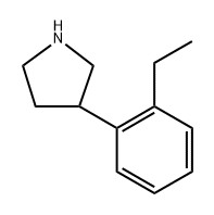 3-(2-ethylphenyl)pyrrolidine Structure