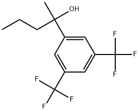 α-Methyl-α-propyl-3,5-bis(trifluoromethyl)benzenemethanol Structure