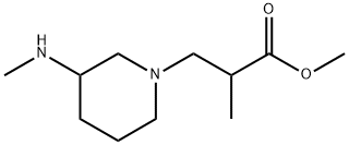 1-Piperidinepropanoic acid, α-methyl-3-(methylamino)-, methyl ester Structure