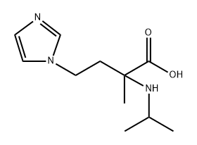 1H-Imidazole-1-butanoic acid, α-methyl-α-[(1-methylethyl)amino]- Structure