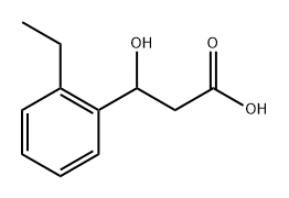 Benzenepropanoic acid, 2-ethyl-β-hydroxy- Structure