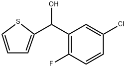 (5-chloro-2-fluorophenyl)(thiophen-2-yl)methanol Structure