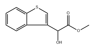 Benzo[b]thiophene-3-acetic acid, α-hydroxy-, methyl ester 구조식 이미지