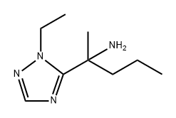 1H-1,2,4-Triazole-5-methanamine, 1-ethyl-α-methyl-α-propyl- 구조식 이미지