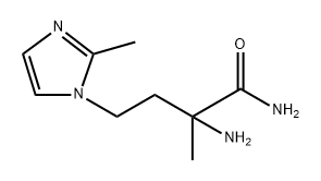 1H-Imidazole-1-butanamide, α-amino-α,2-dimethyl- 구조식 이미지