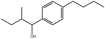 4-Butyl-α-(1-methylpropyl)benzenemethanol Structure