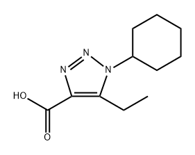 1-Cyclohexyl-5-ethyl-1h-1,2,3-triazole-4-carboxylic acid Structure