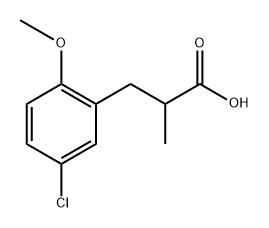 Benzenepropanoic acid, 5-chloro-2-methoxy-α-methyl- Structure