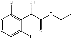 Ethyl 2-chloro-6-fluoro-α-hydroxybenzeneacetate Structure