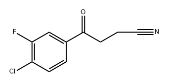 4-(4-Chloro-3-fluorophenyl)-4-oxobutanenitrile Structure