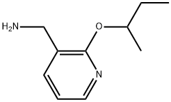 2-(1-Methylpropoxy)-3-pyridinemethanamine Structure