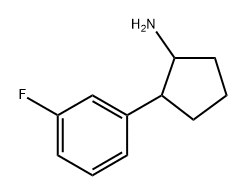 2-(3-Fluorophenyl)cyclopentan-1-amine Structure