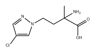 1H-Pyrazole-1-butanoic acid, α-amino-4-chloro-α-methyl- Structure