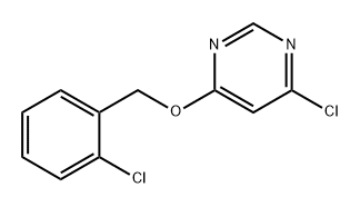 4-chloro-6-[(2-chlorophenyl)methoxy]pyrimidine 구조식 이미지