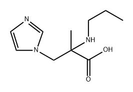 1H-Imidazole-1-propanoic acid, α-methyl-α-(propylamino)- Structure