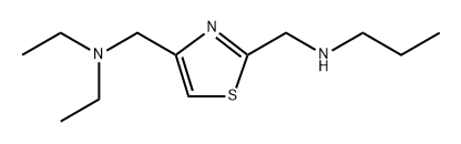 2,4-Thiazoledimethanamine, N4,N4-diethyl-N2-propyl- Structure