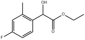 Ethyl 4-fluoro-α-hydroxy-2-methylbenzeneacetate Structure