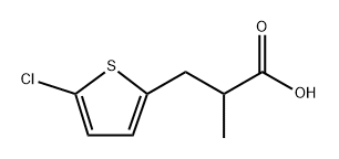 2-Thiophenepropanoic acid, 5-chloro-α-methyl- Structure