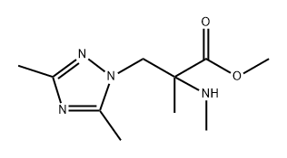 1H-1,2,4-Triazole-1-propanoic acid, α,3,5-trimethyl-α-(methylamino)-, methyl ester Structure