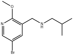 5-Bromo-2-methoxy-N-(2-methylpropyl)-3-pyridinemethanamine Structure