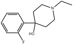 1-Ethyl-4-(2-fluorophenyl)-4-piperidinol Structure