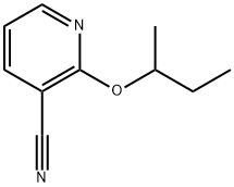 2-(1-Methylpropoxy)-3-pyridinecarbonitrile Structure