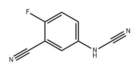 5-(cyanoamino)-2-fluorobenzonitrile Structure