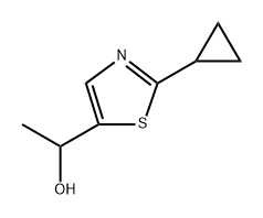 1-(2-cyclopropyl-1,3-thiazol-5-yl)ethan-1-o Structure