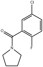 (5-chloro-2-fluorophenyl)(pyrrolidin-1-yl)methanone Structure