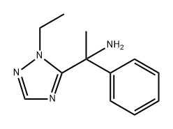 1H-1,2,4-Triazole-5-methanamine, 1-ethyl-α-methyl-α-phenyl- Structure