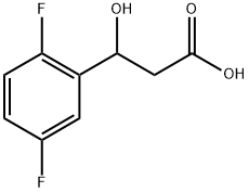 3-(2,5-Difluorophenyl)-3-hydroxypropanoic acid Structure